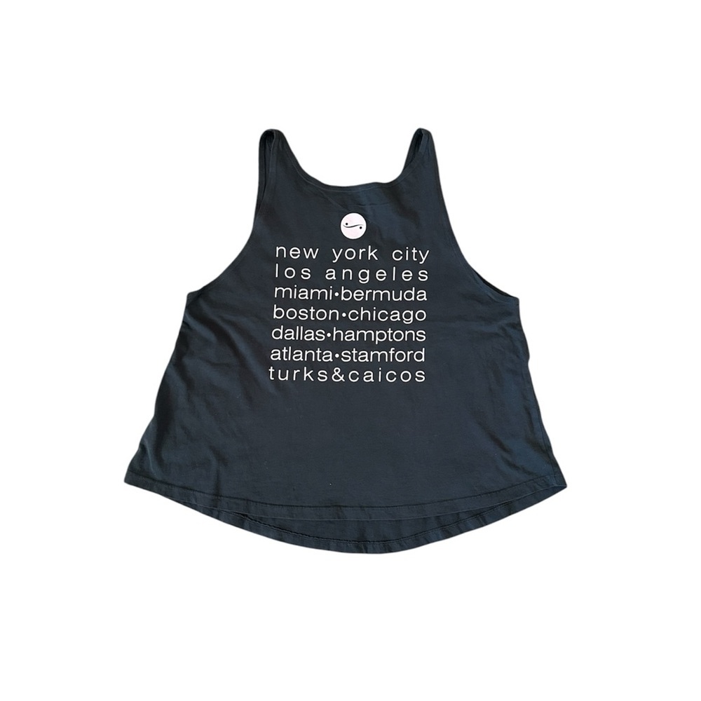 Exhale Tank in Charcoal Grey and Pink - Picture 3 of 5